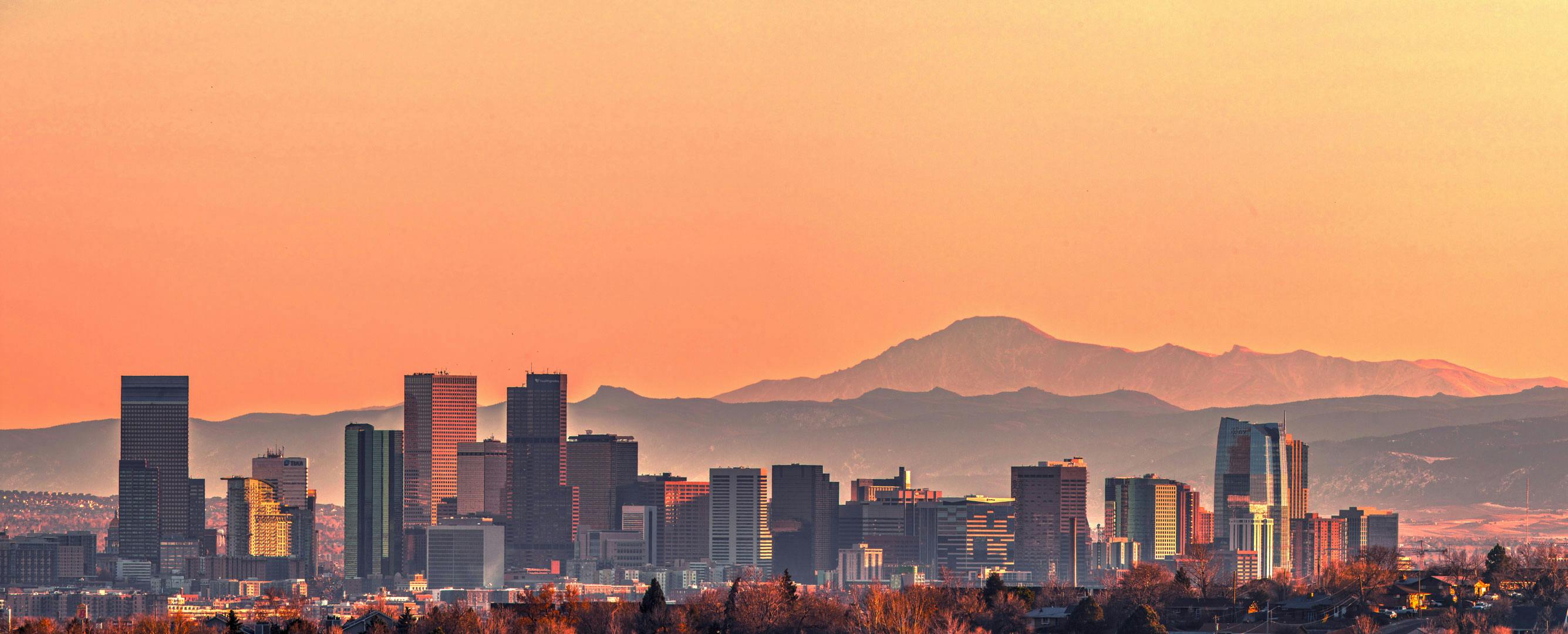 Denver skyline panorama