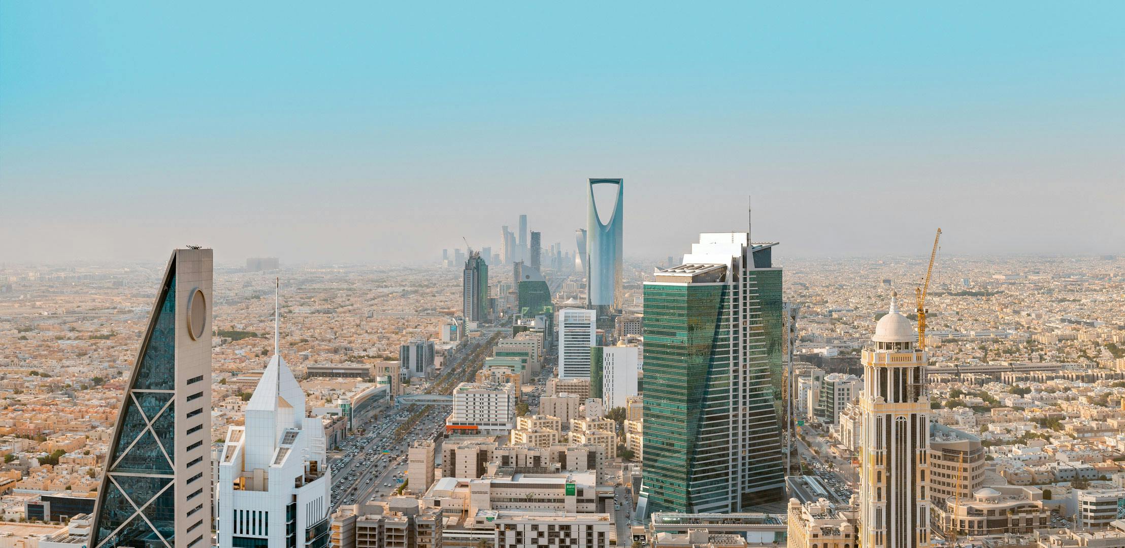 Saudi Arabia Riyadh landscape - Riyadh Tower Kingdom Centre, Kingdom Tower, Riyadh Skyline