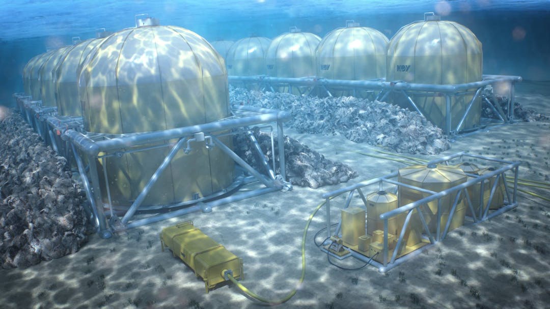 Subsea Storage Unit on sea floor