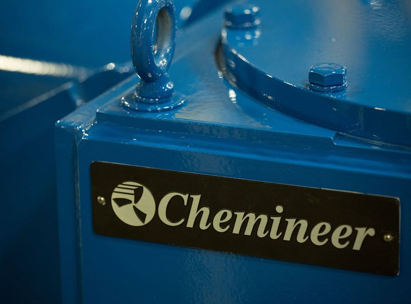 Close up of Chemineer equipment