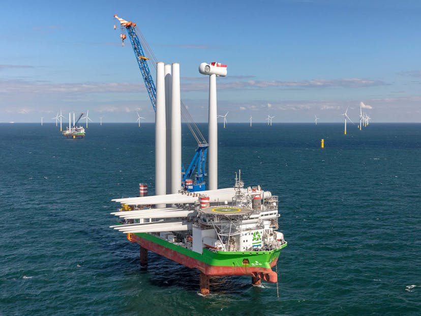 Sea Installer Challenger at Borssele offshore wind farm