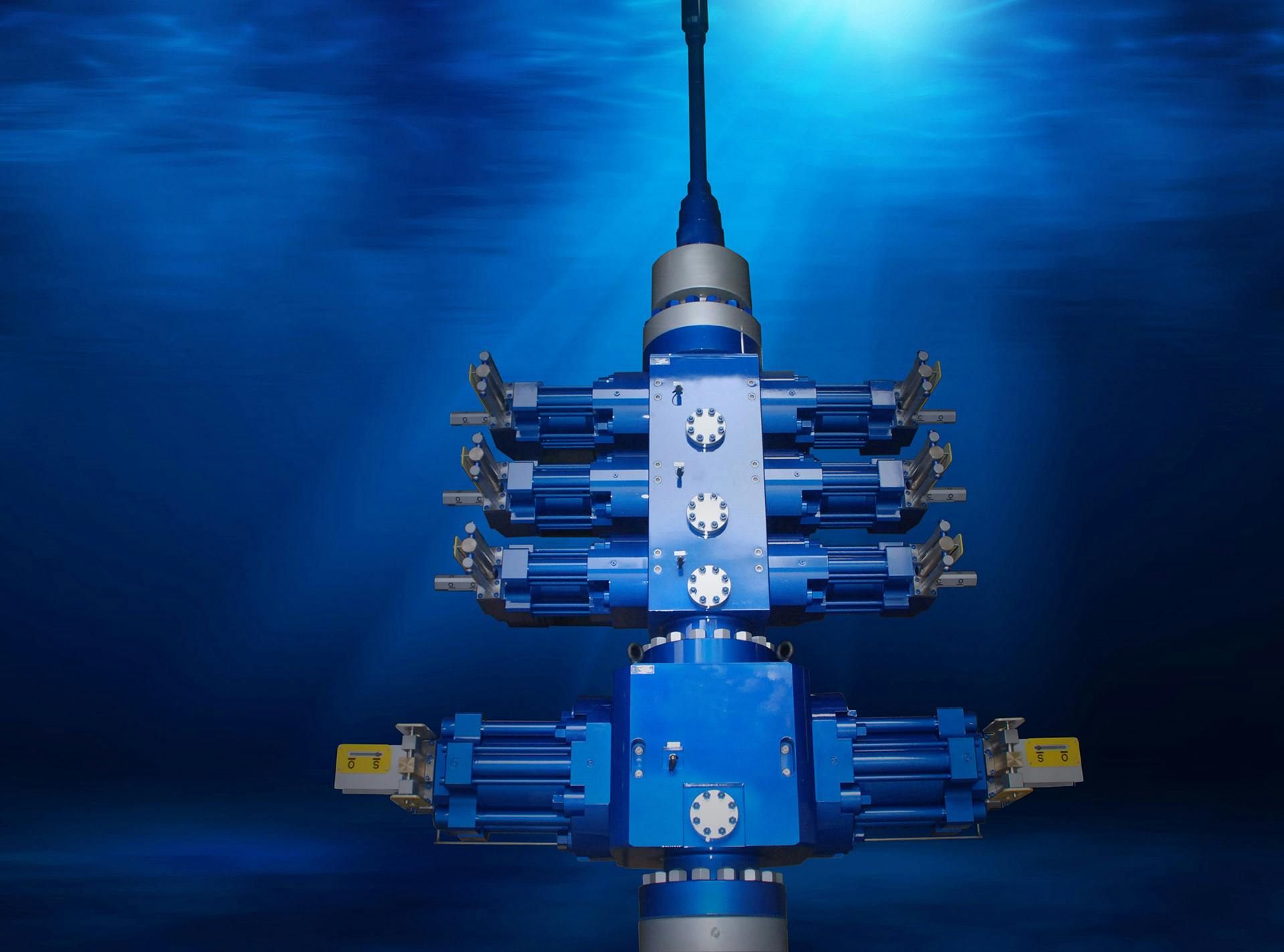Subsea stack on ocean floor