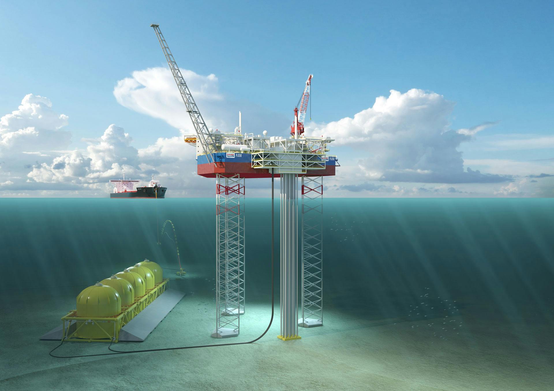 subsea equipment rendering
