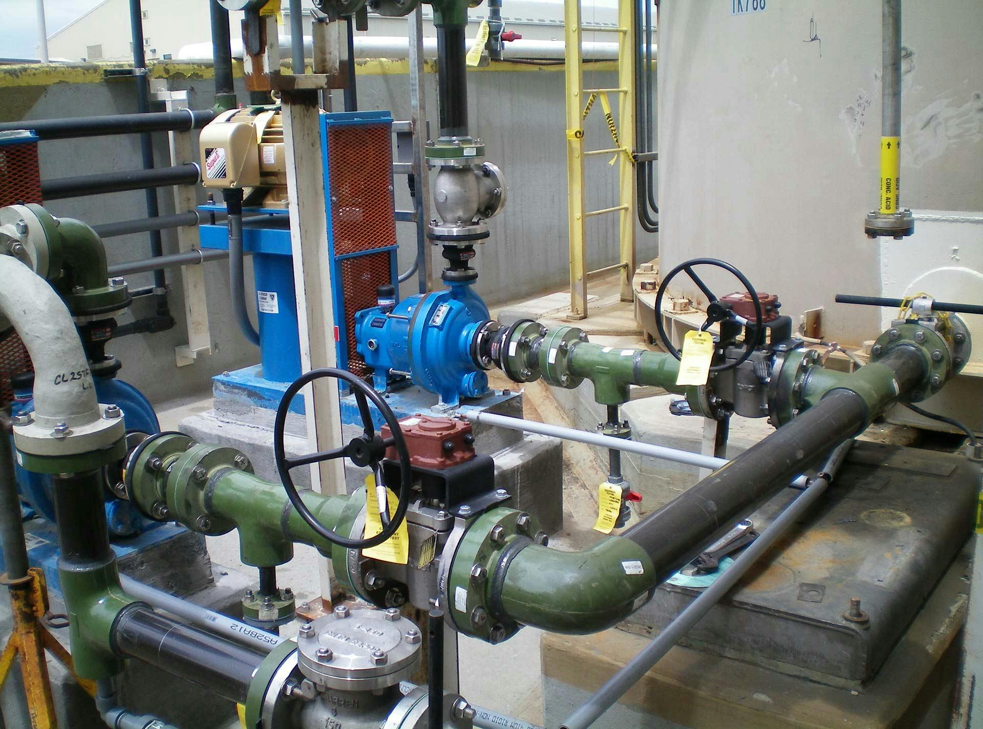 A Z-Core fiberglass pipe system with turnable valves