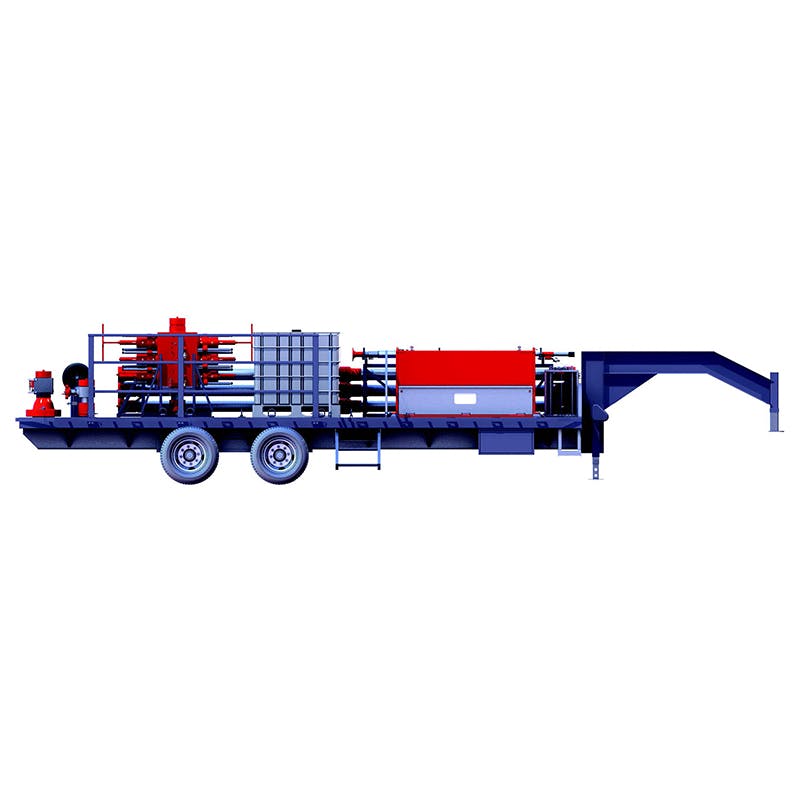 A render of a WPCE Trailer as part of the Wireline Frac Solutions line