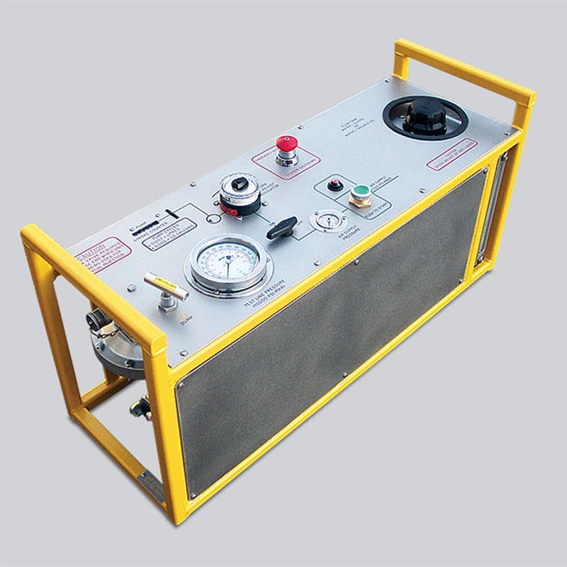 A render of a Wireline portable glycol injection and pressure test unit