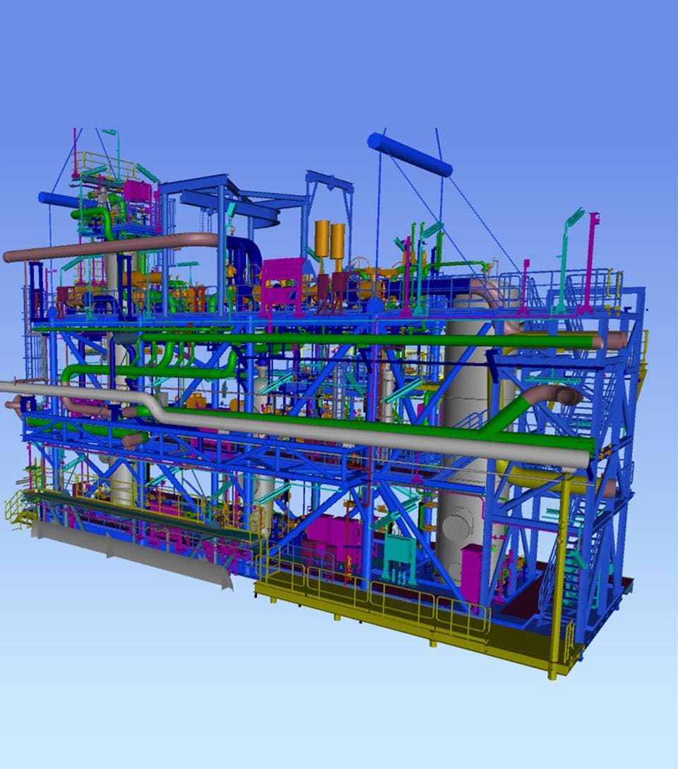 TEG contactor skid for FPSO modification