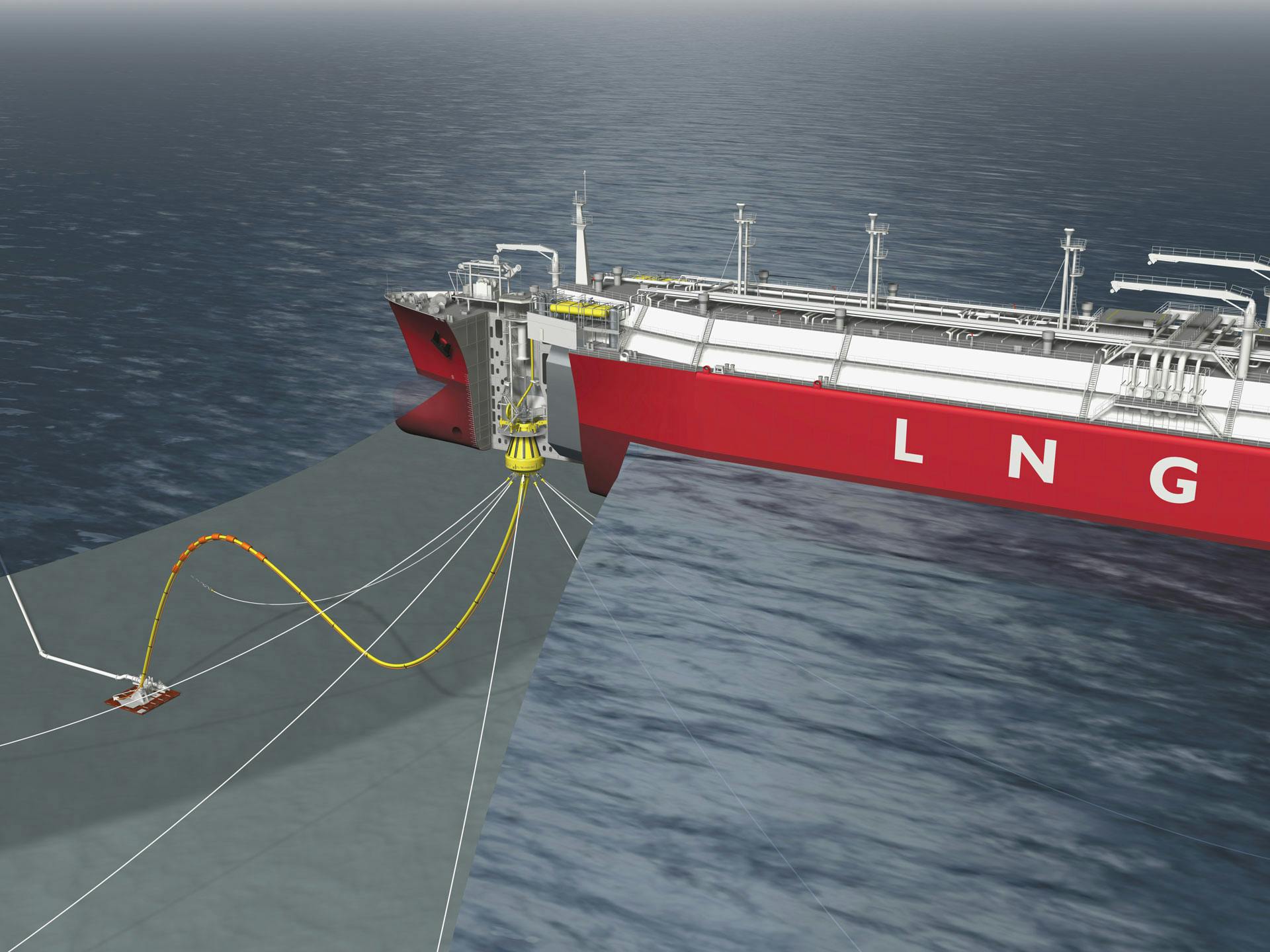 Render of an LNG Cutin Connect