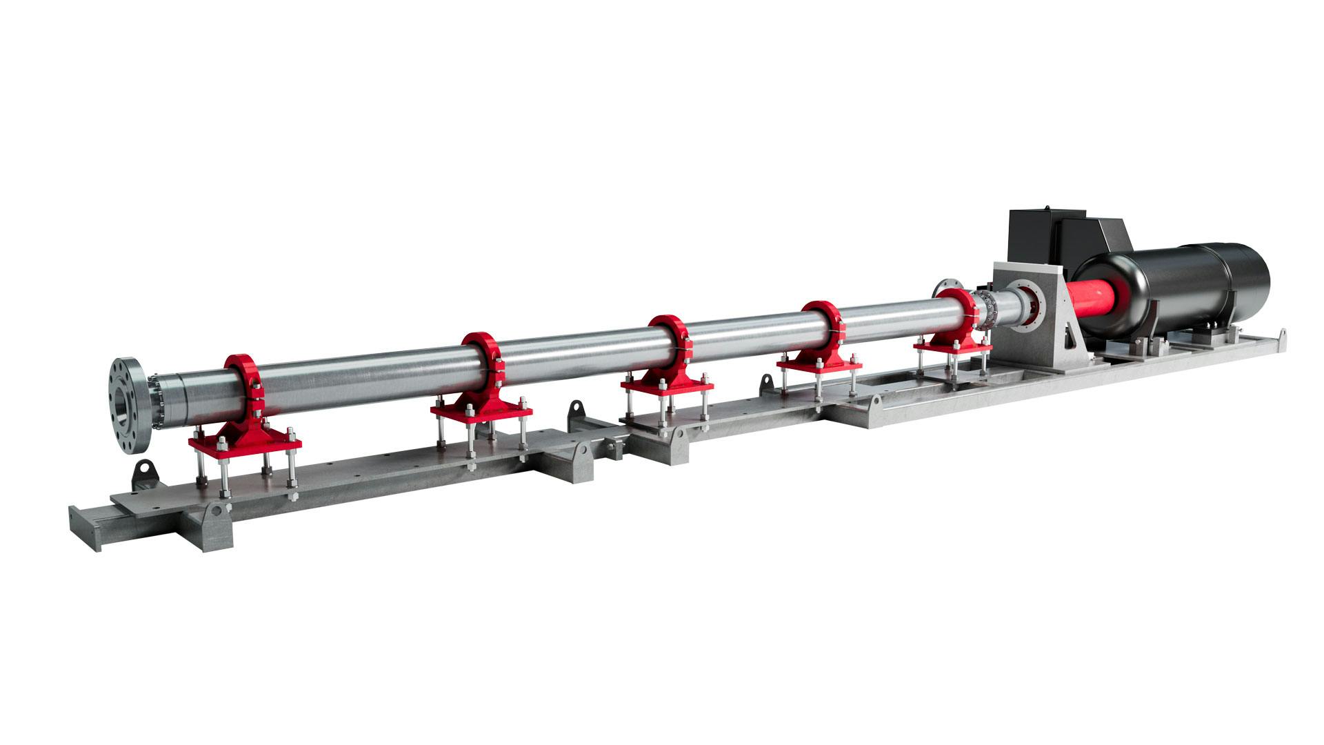 Front angle render of Mach 1 Horizontal Pumping System