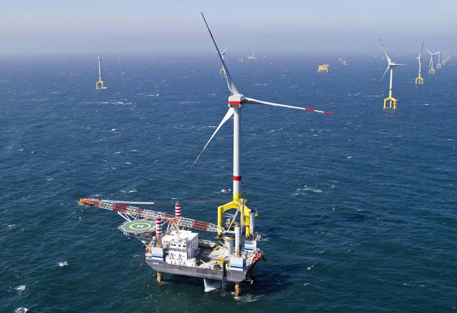 SEA-2000 Skeyes Offshore Windmill installation