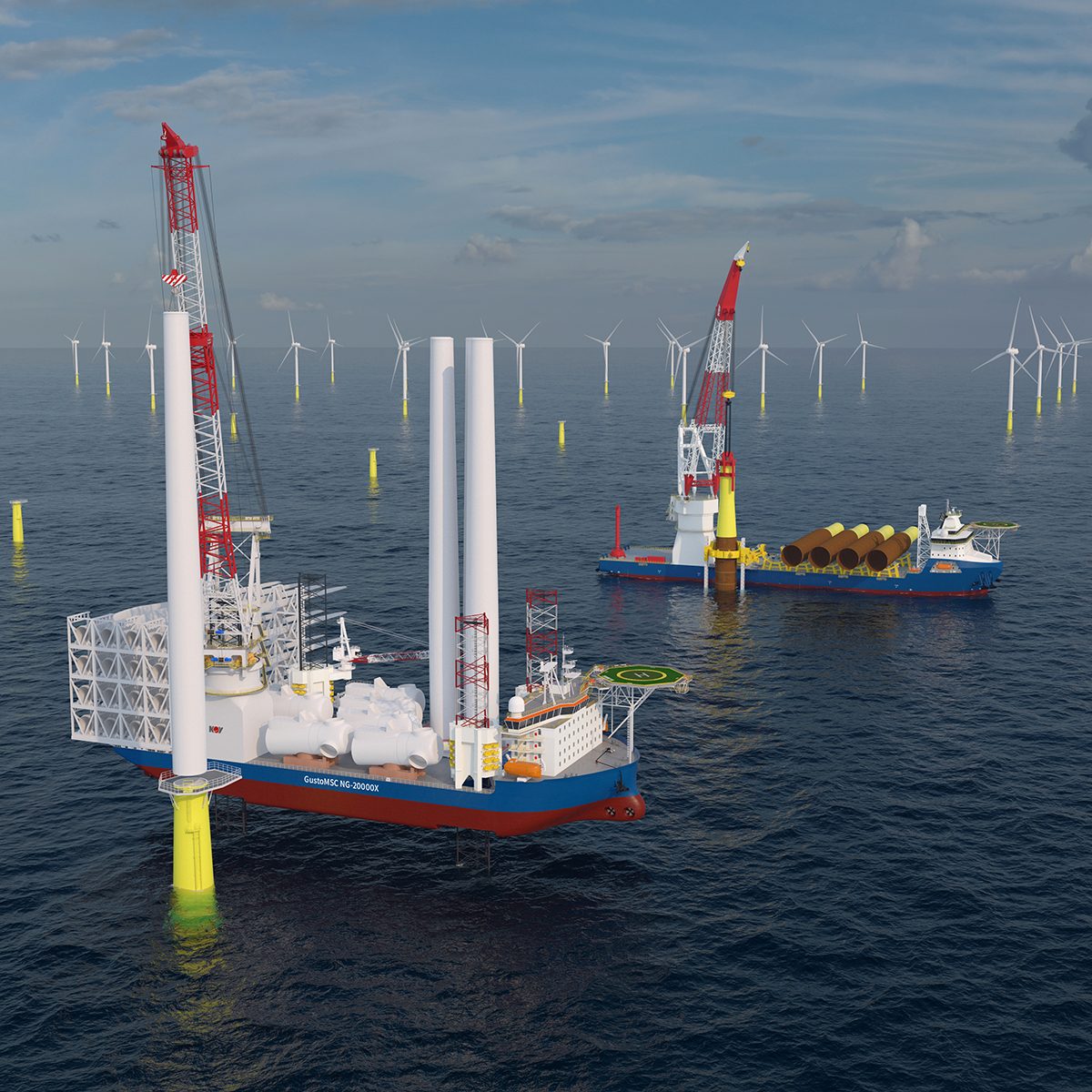 Next-generation wind installation